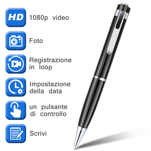 1080P HD Mini Camcorder - Hidden Camera Pen